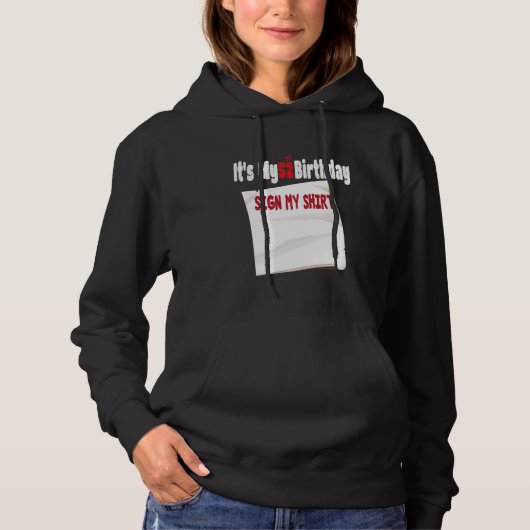 Pull À Capuche drôle C'est mon 52e anniversaire Signer Mon dessin (Devant)