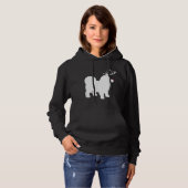 Pull À Capuche Drôle Chow Chow Chien de Noël Reindeer Antlers Xma (Devant entier)