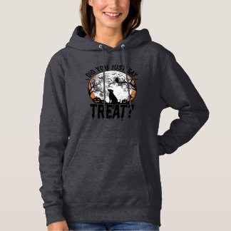 Pull À Capuche Drôle de friandise pour chien Halloween Design vec