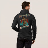 Pull À Capuche Drôle de motivation de course de Bigfoot (Dos entier)