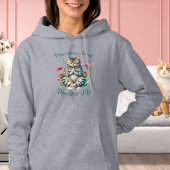 Pull À Capuche Drôle Méditation Cat Inspirationnel Positif Citati