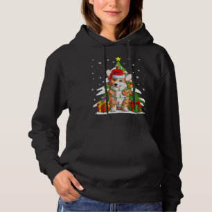 Pull À Capuche Drôle Père Noël Corgi Chien Noël Cadeaux Noël Arbr