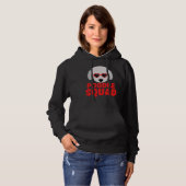 Pull À Capuche Drôle Poodle Squad Rouge mignon Love Poodle Si Yo (Devant entier)