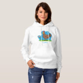 Pull À Capuche Drôle poulet rustique whimsical dessin animé (Devant entier)