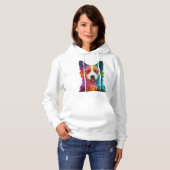 Pull À Capuche du chien coloré (Devant entier)