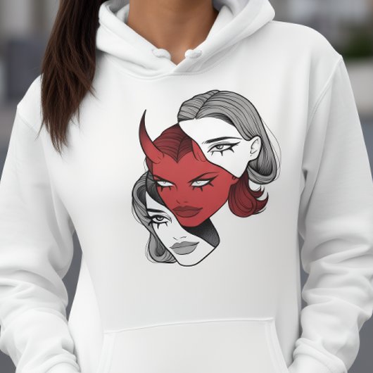 Pull À Capuche Duality Woman Hoodie