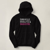 Pull À Capuche Dumbbells Deadlifts Filles Funny Gym Workout Fa (Design devant)