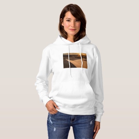 Pull À Capuche Dunes de Golden Sand, Death Valley, CA (Devant entier)