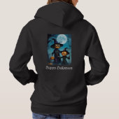 Pull À Capuche Duo de citrouilles effrayantes pour Halloween (Dos)