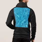 Pull À Capuche Eau de piscine bleu ciel cristallin (Dos)