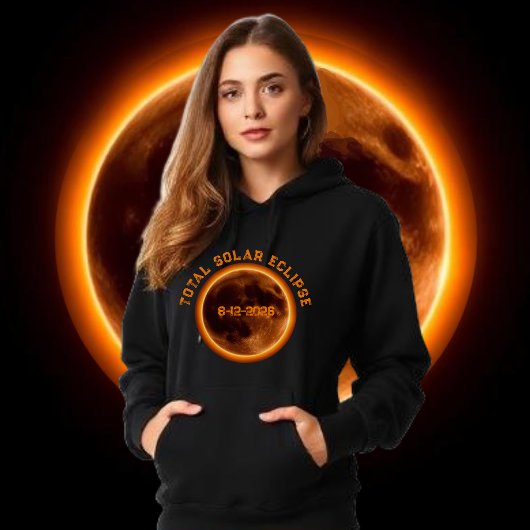 Pull À Capuche Éclipse solaire totale 2026