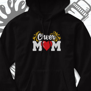 Pull À Capuche École Pom-pom girl Squad Sports Fier Cheer Maman