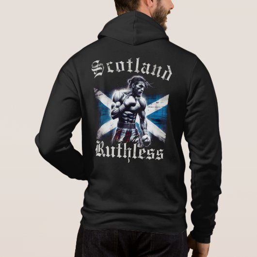 Pull À Capuche Écosse sans pitié (Dos)