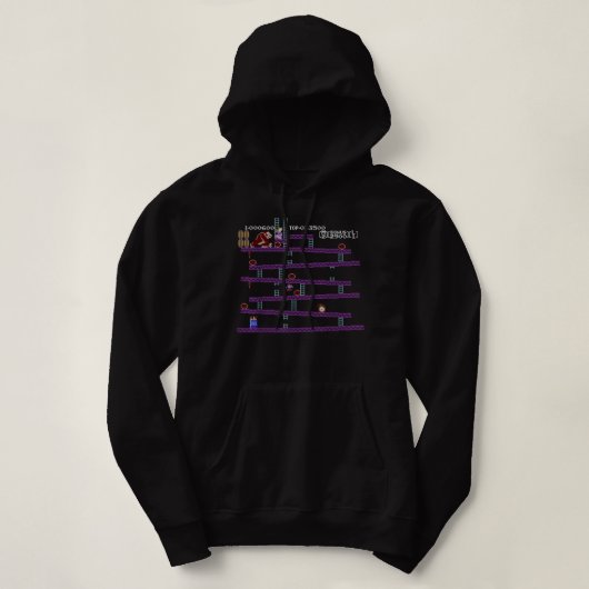 Pull À Capuche Écran du jeu Donkey Kong Retro Arcade  (Design devant)