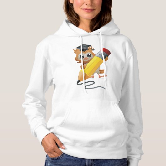 Pull À Capuche Écriture de hibl (Devant)
