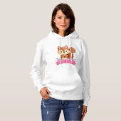 Pull À Capuche Écureuil Joyeuses femmes de Pâques (Devant entier)