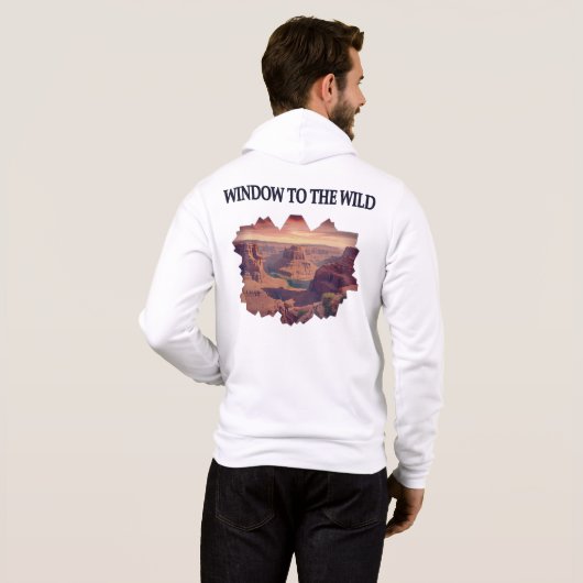 Pull À Capuche Édition Streetwear Sauvage. (Dos entier)