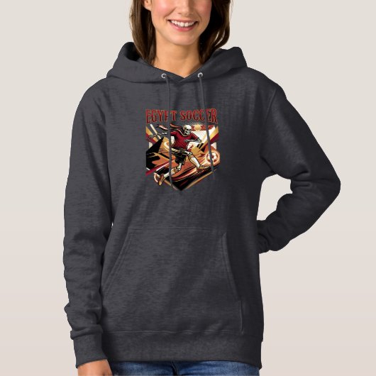 Pull À Capuche Égypte Football Squelette Attaquant Nations Premiu (Devant)