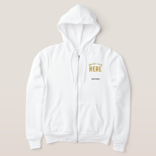 PULL À CAPUCHE ÉLÉGANT BLANC PERSONNALISABLE MODERNE MARQUE VÉRIF (Poser)