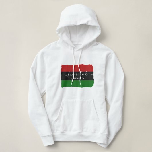 Pull À Capuche Élégant JUNETEENTH GRATUIT EN VÉRITÉ (Design devant)