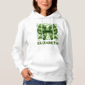 Pull À Capuche Elégant Retro Green Coquette St. Patrick's Day (Devant)