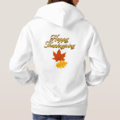 Pull À Capuche élégant vintage d'automne thanksgiving (Dos)