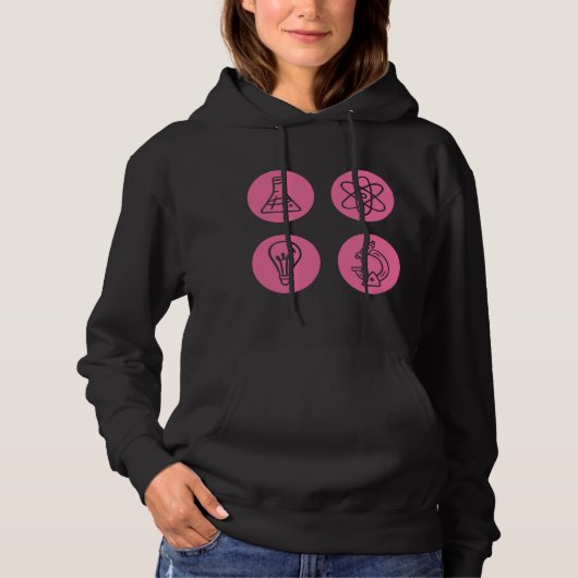 Pull À Capuche Éléments scientifiques (Devant)