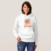 Pull À Capuche Elmo qui fait signe Graphisme Rétro Tickle Me (Devant entier)