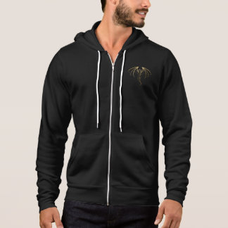 Pull À Capuche Emblème de dragon métallique doré