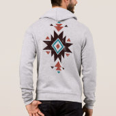 Pull À Capuche Emblème Diamant Boho (Dos)