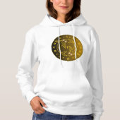 Pull À Capuche Emblème du Zodiaque Poissons | Symbole Céleste Min (Devant)