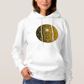 Pull À Capuche Emblème du Zodiaque Vierge | Symbole Céleste Minim (Devant)