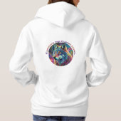 Pull À Capuche Embrassez le loup de Howl cosmique (Dos)