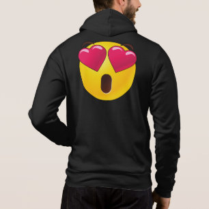 Pull À Capuche Emoji Coeur Yeux Valentines
