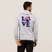Pull À Capuche Empreinte de patte du drapeau australien (Dos entier)