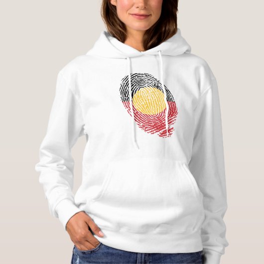 Pull À Capuche empreintes digitales de l'Australie aborigène (Devant)