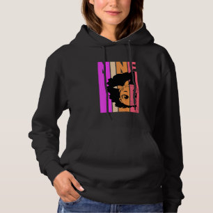 Pull À Capuche Enfants 9 Aujourd'hui Black Girl Queen Retro 9e Af