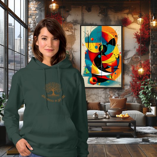 Pull À Capuche Enraciné dans l'Arbre de Vie de la Nature – Accent