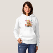 Pull À Capuche Enseignant de Première Année | Ourson Mignon (Devant entier)