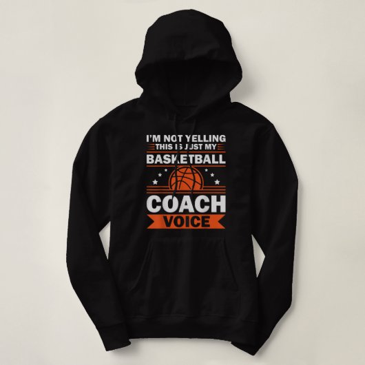 Pull À Capuche Entraîneur De Basket-Ball cool Pour Hommes Équipe (Design devant)