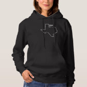 Pull À Capuche Epic Threadz Texas State Map Vernon Tx (Devant)