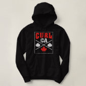Pull À Capuche Équipe Canada de curling Joueur canadien de curlin (Design devant)