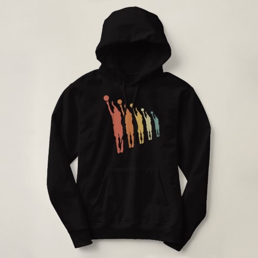 Pull À Capuche Équipe de basket-ball Fan Femmes Enfants Ados Dunk (Design devant)