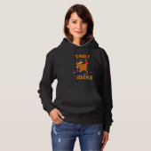 Pull À Capuche Équipe de course du jour de Thanksgiving drôle de (Devant entier)