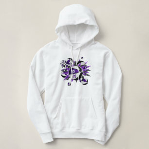 Pull À Capuche équipe violette noir couleurs filles basket étoile