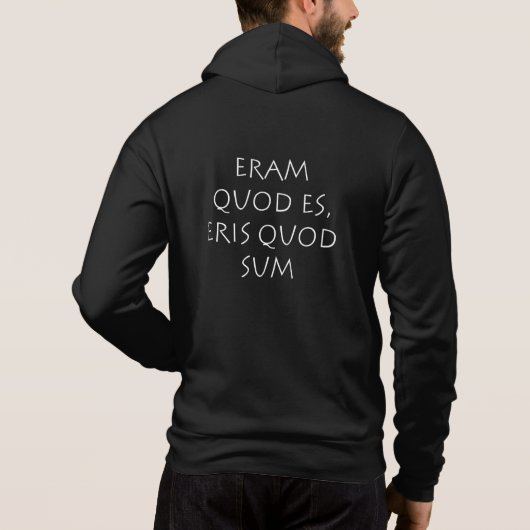 Pull À Capuche Eram quod es eris quod sum (Dos)