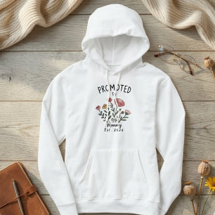 Pull À Capuche Ère de maman botanique Promue à la conception de m