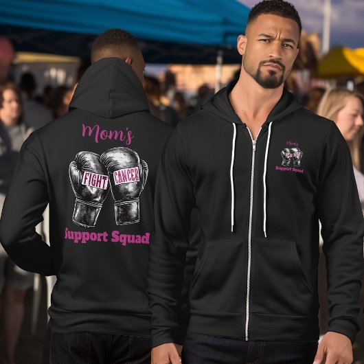 Pull À Capuche Escouade de soutien aux combattants du cancer du s
