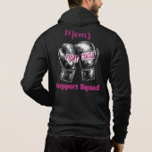 Pull À Capuche Escouade de soutien aux combattants du cancer du s (Dos)