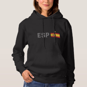 Pull À Capuche Espagne Football Fan Chemise Espagnole Drapeau